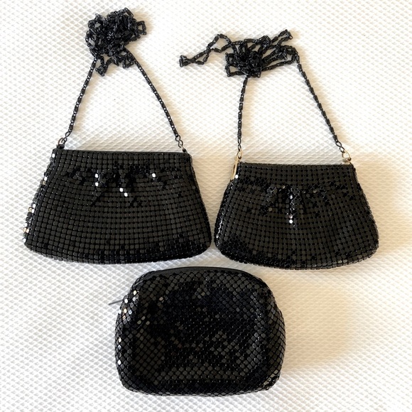 Bundle of 3 Metallic Mesh Bags - Picture 2 of 5